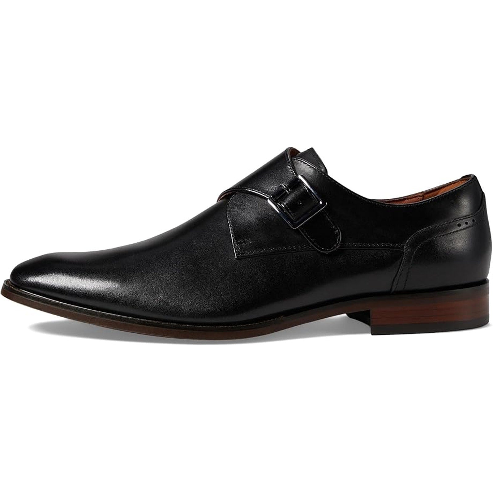 Florsheim Mens Sorrento Monk Strap Dress Shoes US 9.5 Wide Black Leather NIB