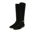 Sam Edelman Womens Clive Knee High Boots Size 10 Black Suede Horsebit Detail NIB