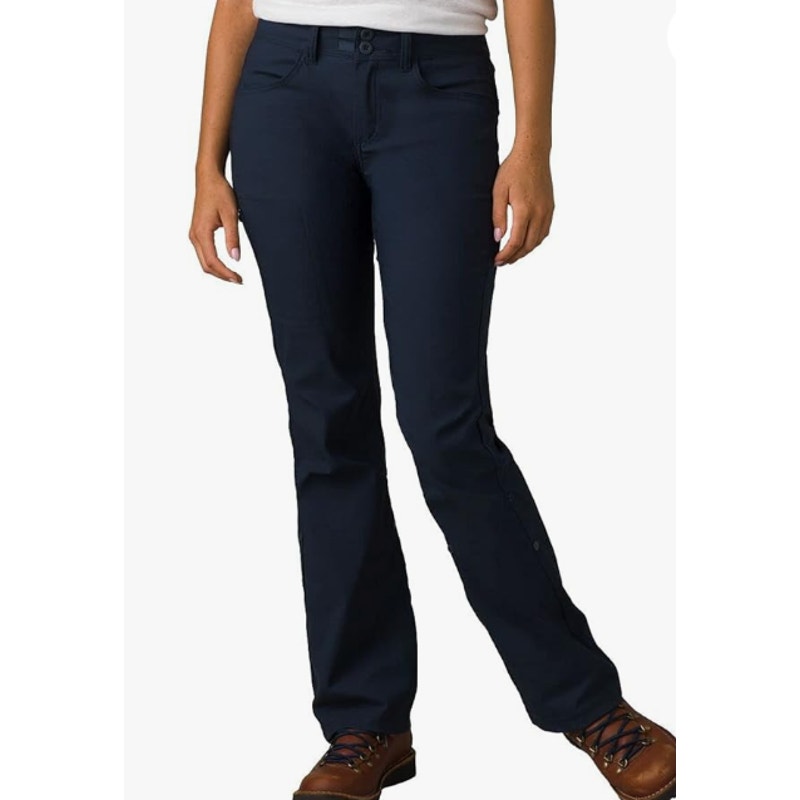PRANA Women's Halle Pants II Size 12 Short Nautical Blue Water Repellent NWT