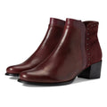 Spring Step Womens Kastania Ankle Boots EU 36 US 5.5-6 Bordeaux Red Leather NWOB