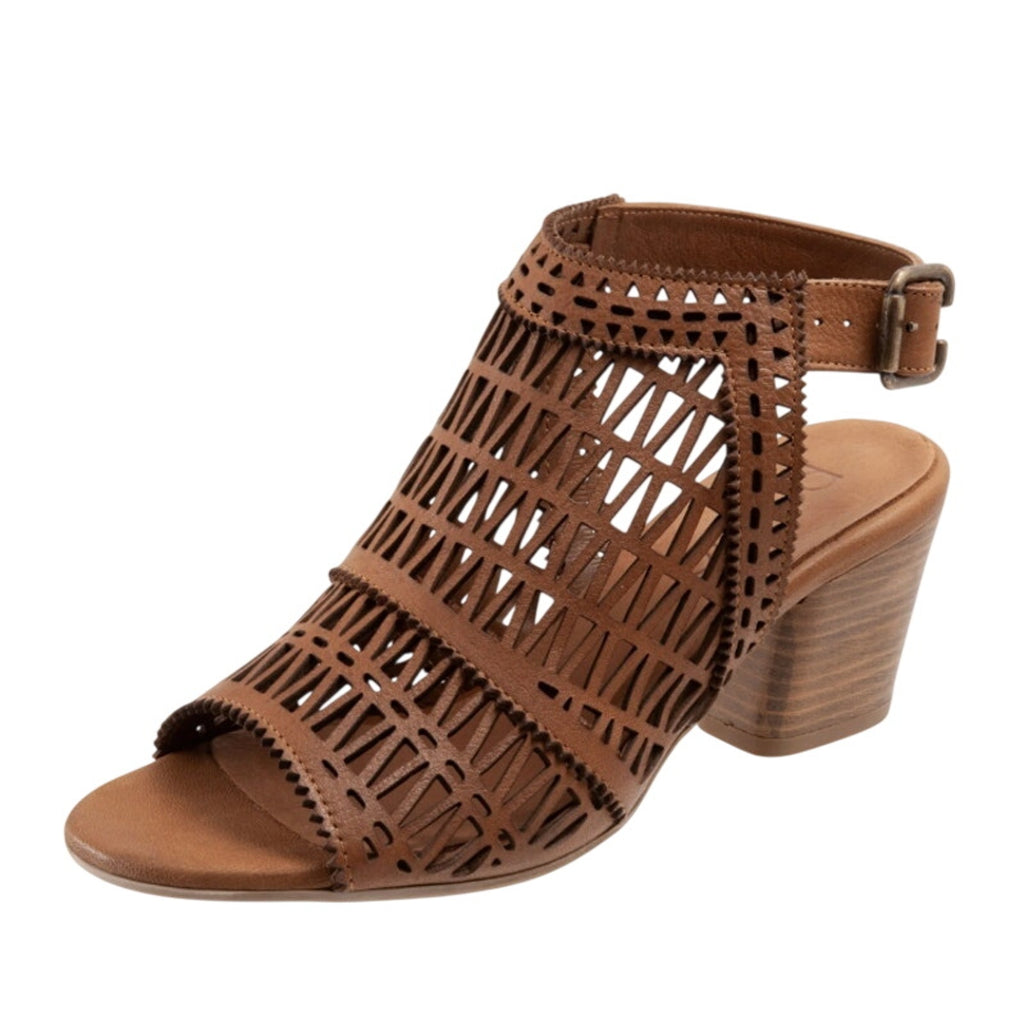 Bueno Womens Candice Heeled Sandals EU 39 US 9 Brown Leather NIB