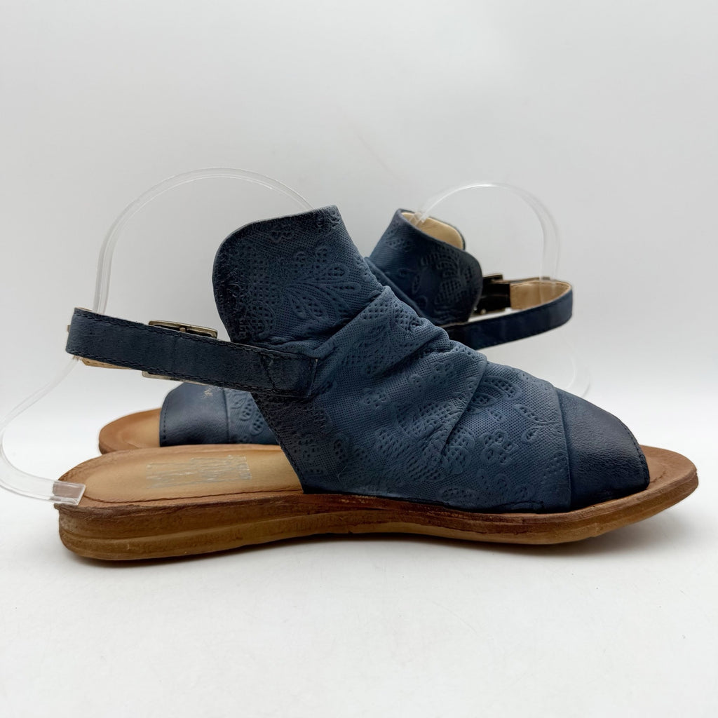 Miz Mooz Womens Fermie Sandals EU 39 US 8.5 Blue Leather NWOB