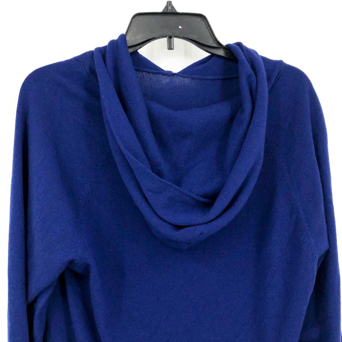 ACTIVE CASHMERE Men's Cashmere Hoodie Sweater Large Blue Machine Washable NWT