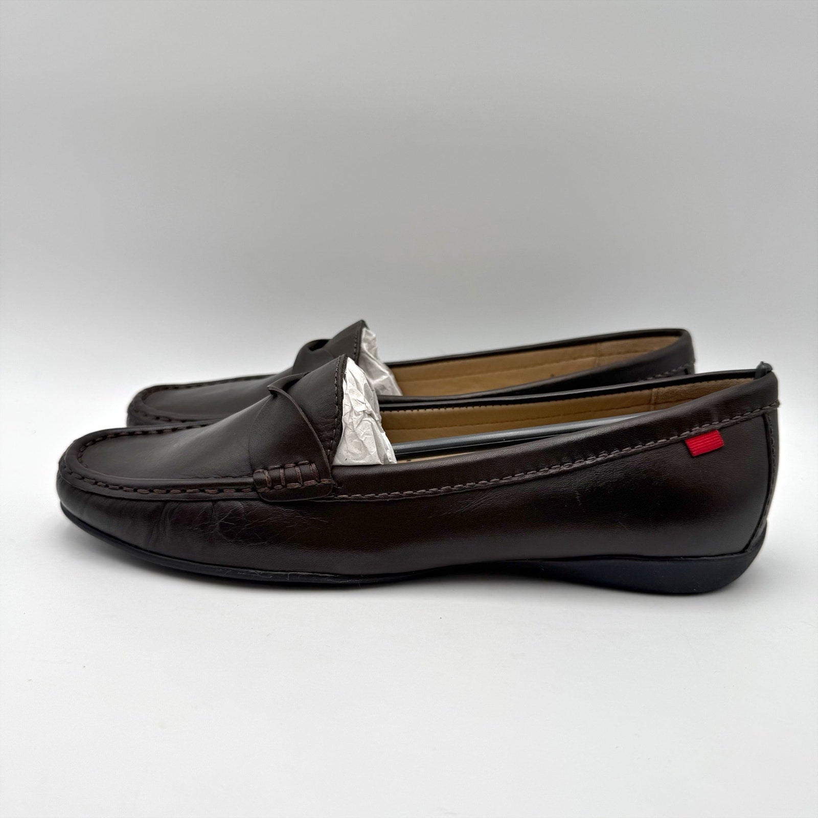 Marc Joseph New York Womens Beverley Road Loafers US 8 EU 39 Brown Leather NIB