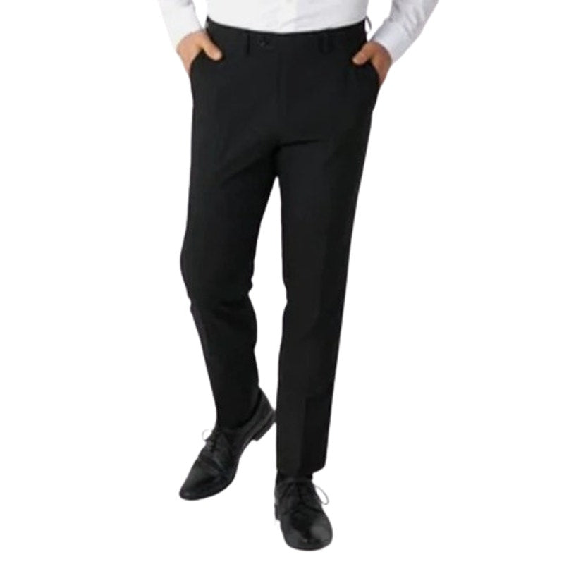 OPPOSUITS Mens Slim Fit Dress Pants 36x34 Black Straight Leg Flat Front NWOT
