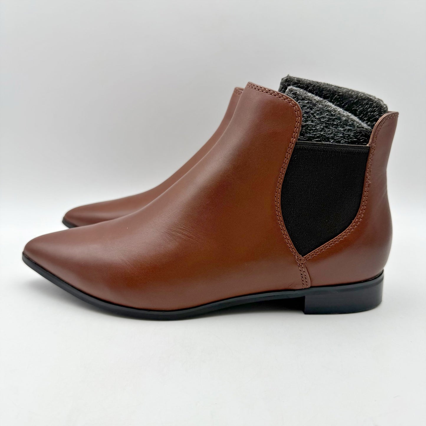 Cole Haan Womens Hara Bootie US 6.5 Wide EU 37 Dark Brown Leather NIB