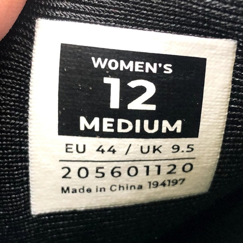 KURU Womens ATOM Athletic Sneaker Size 12 EU 44 Jet Black White Gum NIB