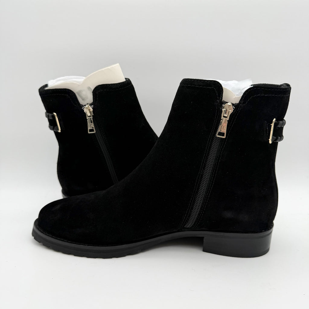 Jack Rogers Womens Newbury Ankle Booties US 9.5 M Black Suede NIB