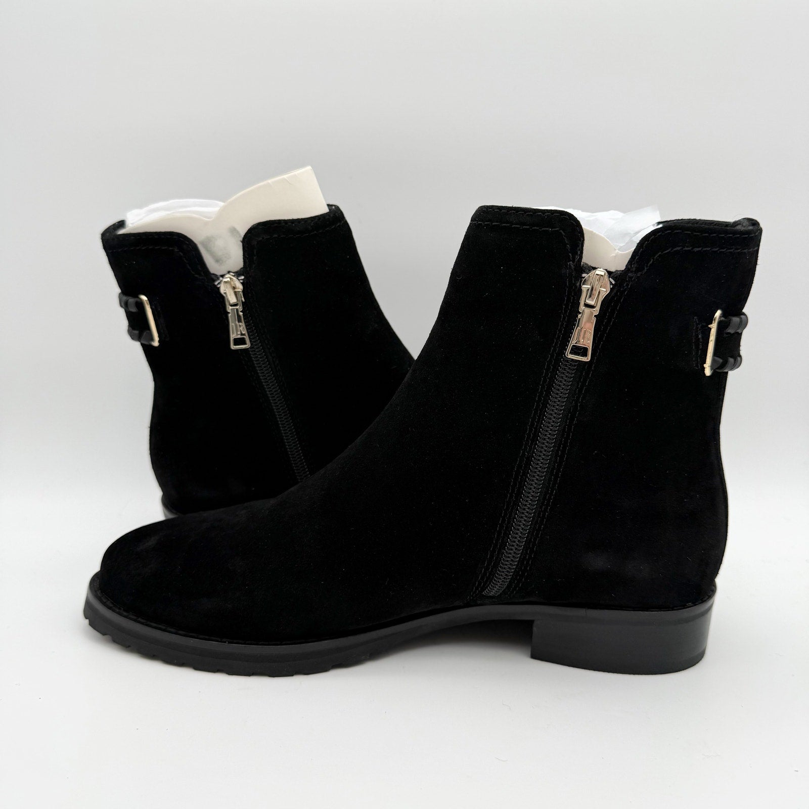 Jack Rogers Womens Newbury Ankle Booties US 9.5 M Black Suede NIB