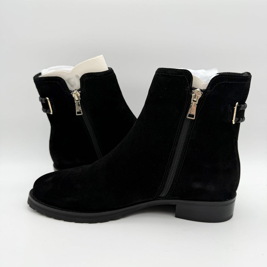 Jack Rogers Womens Newbury Ankle Booties US 9.5 M Black Suede NIB