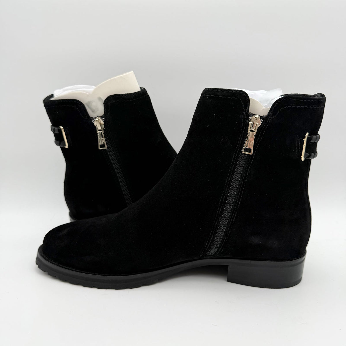 Jack Rogers Womens Newbury Ankle Booties US 9.5 M Black Suede NIB