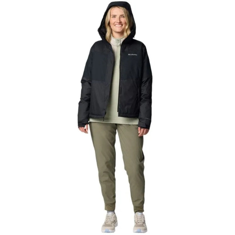 Columbia Womens Tipton Peak Insulated Jacket Medium Black Hood Winter Coat NWT