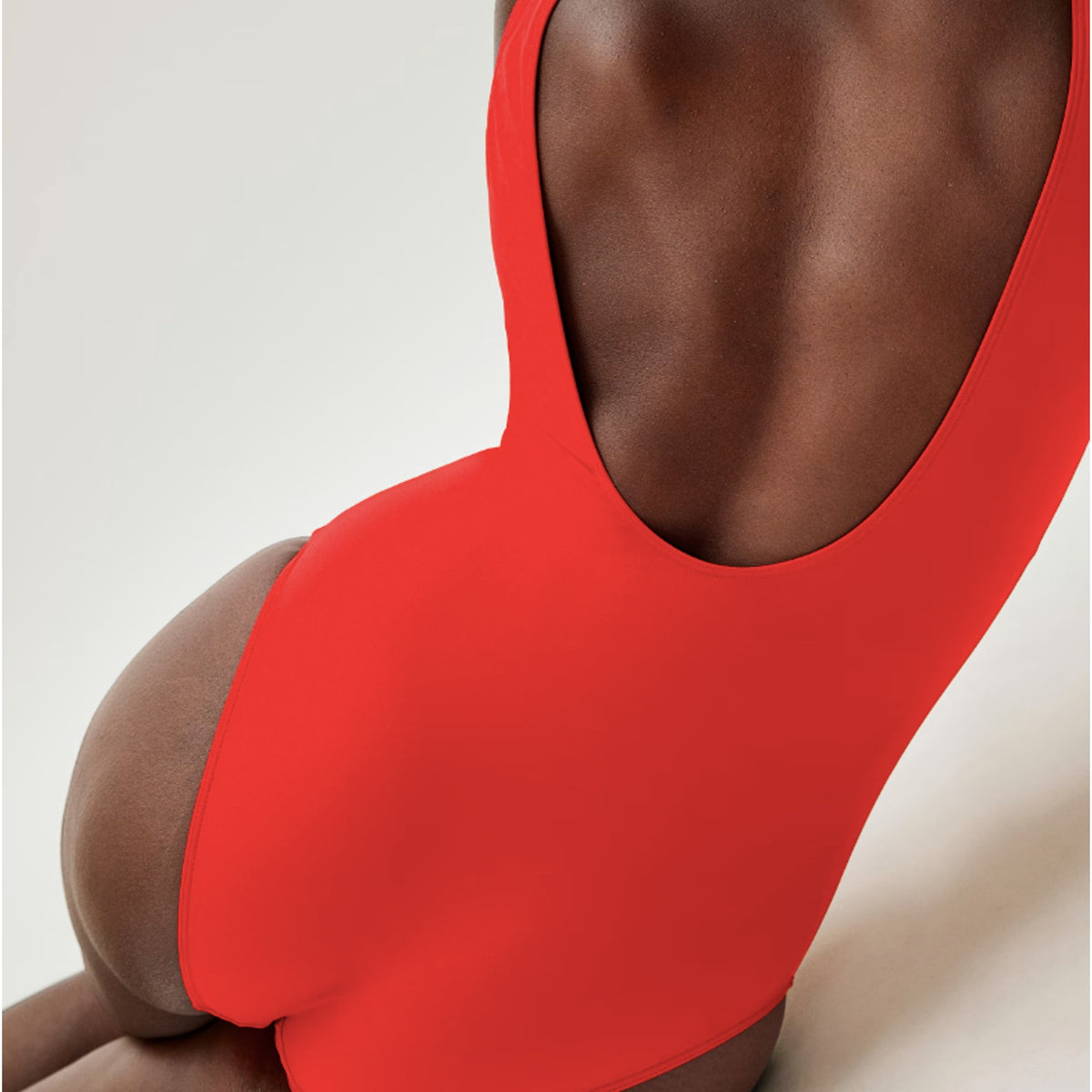 Everlane Womens One Piece Swimsuit XXS Red Square-Neck Low Back NWT