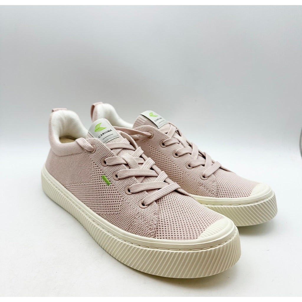 Cariuma Womens IBI Low Sneakers Size 9 Pink Rose Bamboo Knit NIB