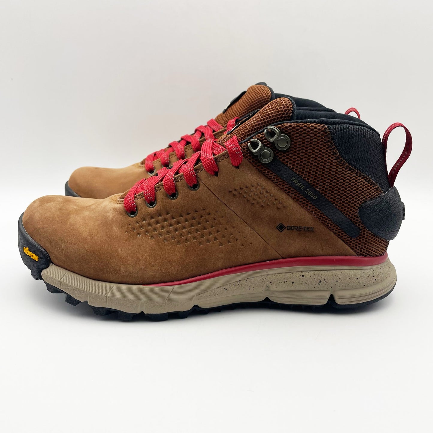 Danner Mens 4" Trail 2650 Mid GTX Hiking Shoes US 7 D EU 40 Brown Red WP NIB
