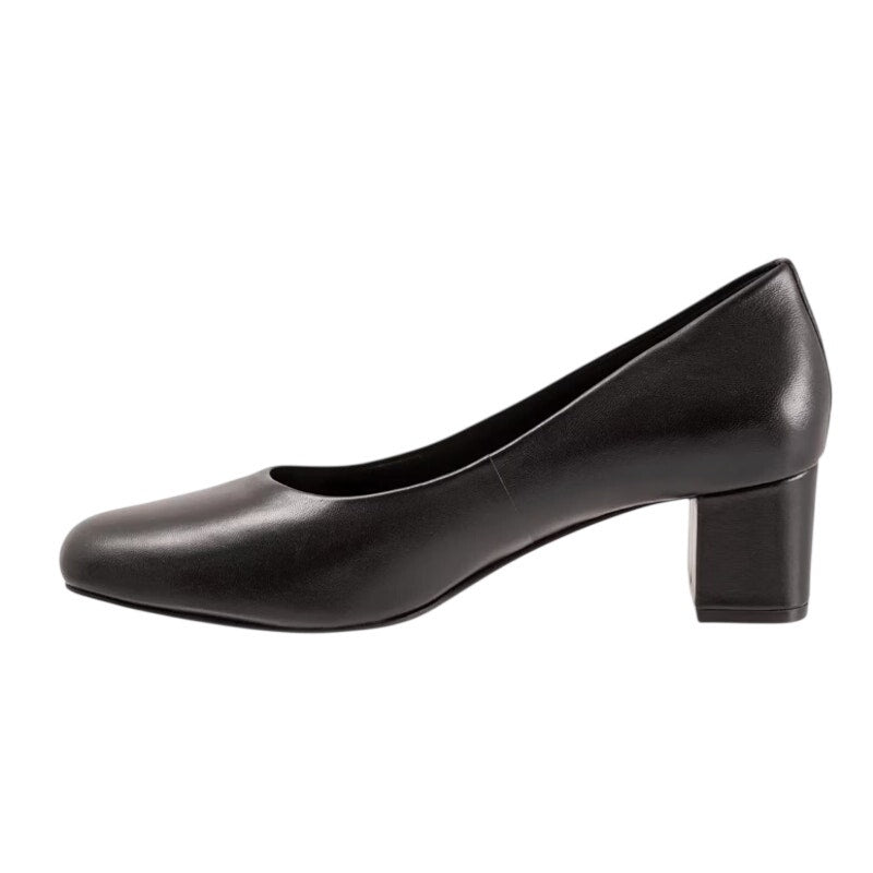 Trotters Womens Daria Pumps Size 9 WW Black Leather Heels NIB