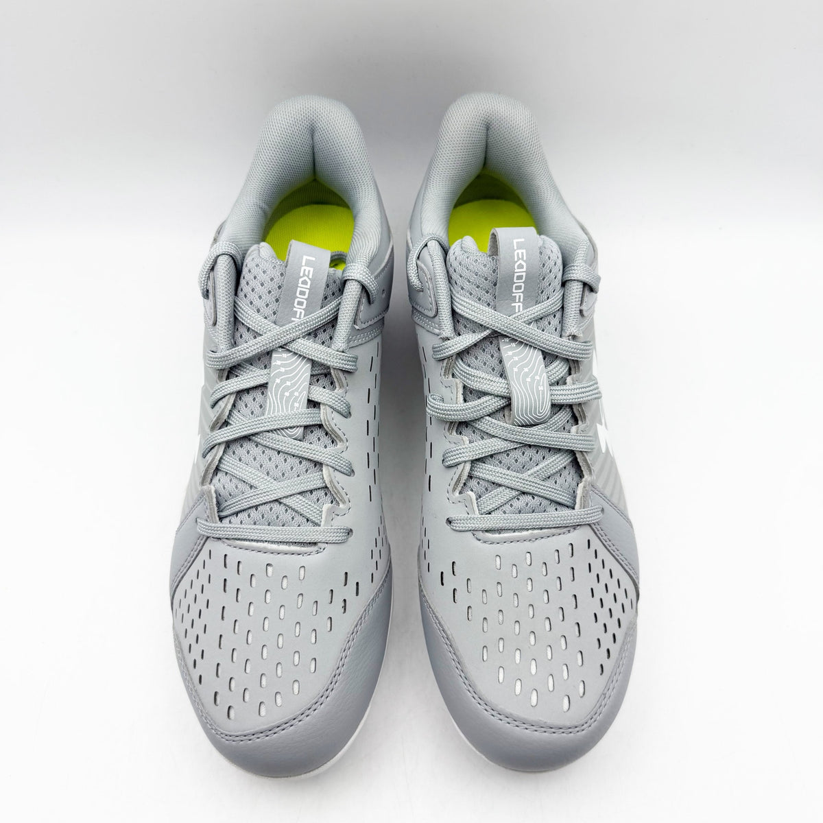 Under Armour Mens Leadoff Low RM Molded Baseball Cleats Size 12 Grey White NWOB