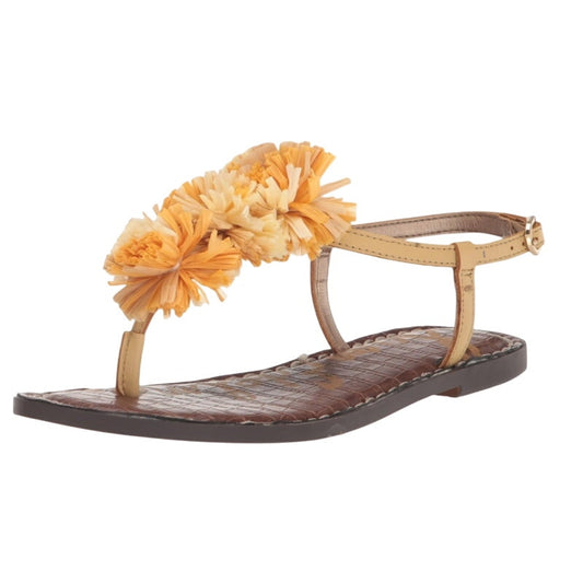 Sam Edelman Girls Gillie Mini Sandals US 1 M EU 32 Yellow Leather NIB