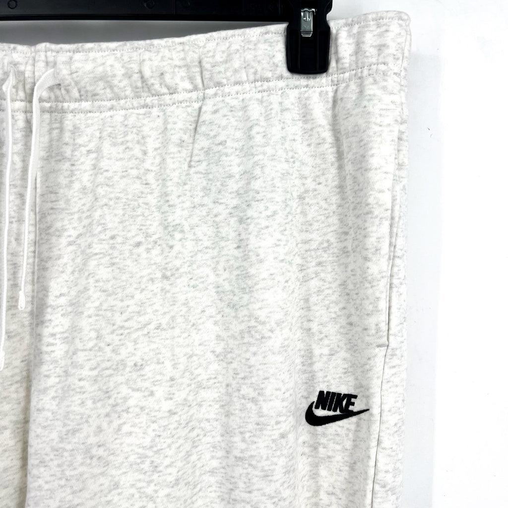 NIKE Womens Club Fleece Mid Rise Joggers US 1X Light Grey Sweatpants NWT