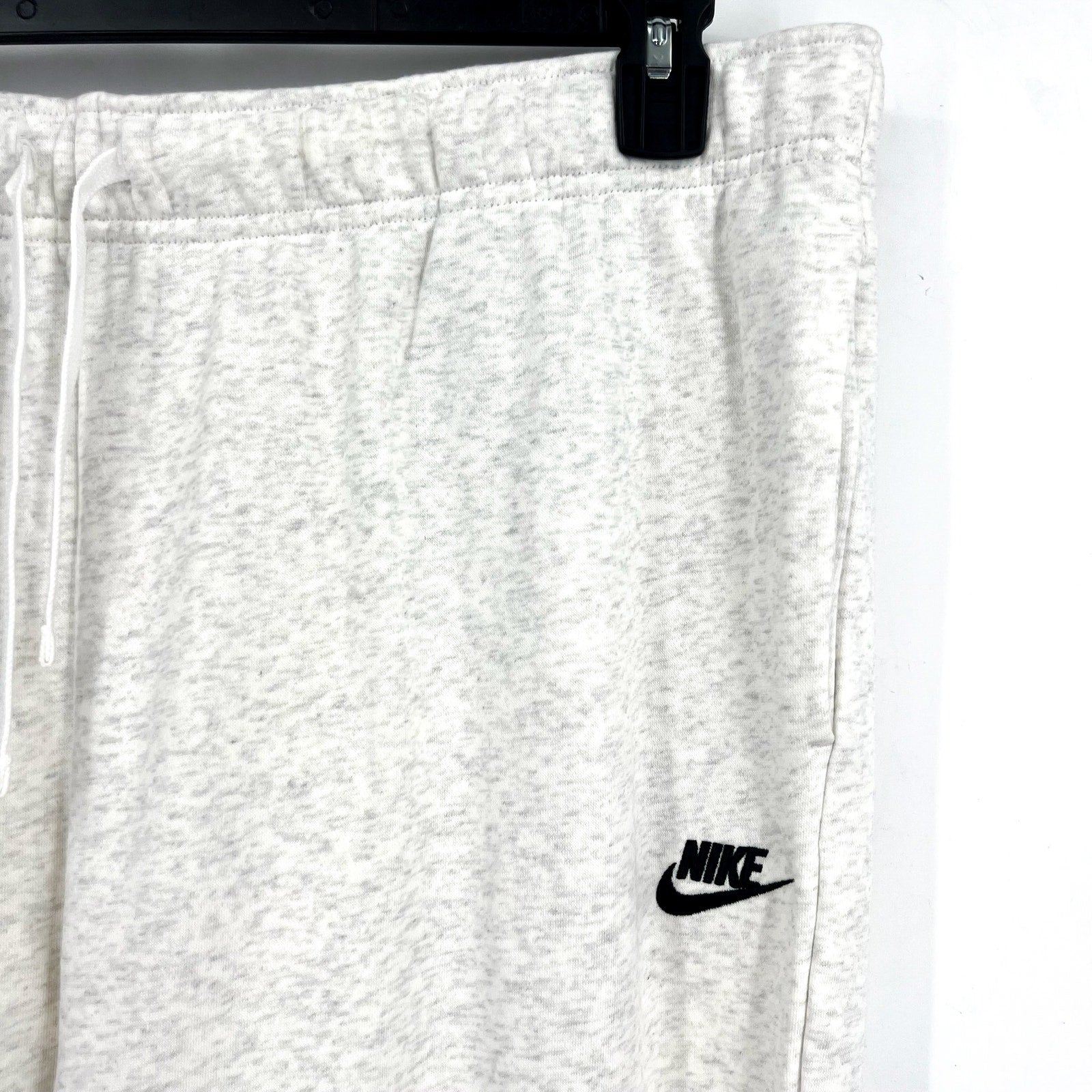 NIKE Womens Club Fleece Mid Rise Joggers US 1X Light Grey Sweatpants NWT