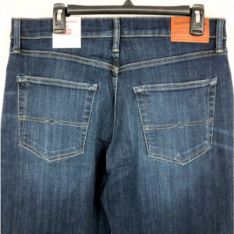 LUCKY BRAND Men's 410 Athletic Straight Jeans Size 38x32 Blue Royce Stretch NWT