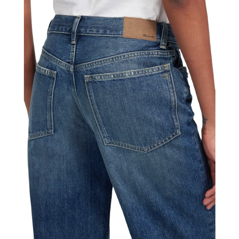 MADEWELL Women's Baggy Crop Jeans Size 32 US 14 Croswell Blue NU172 Denim NWT