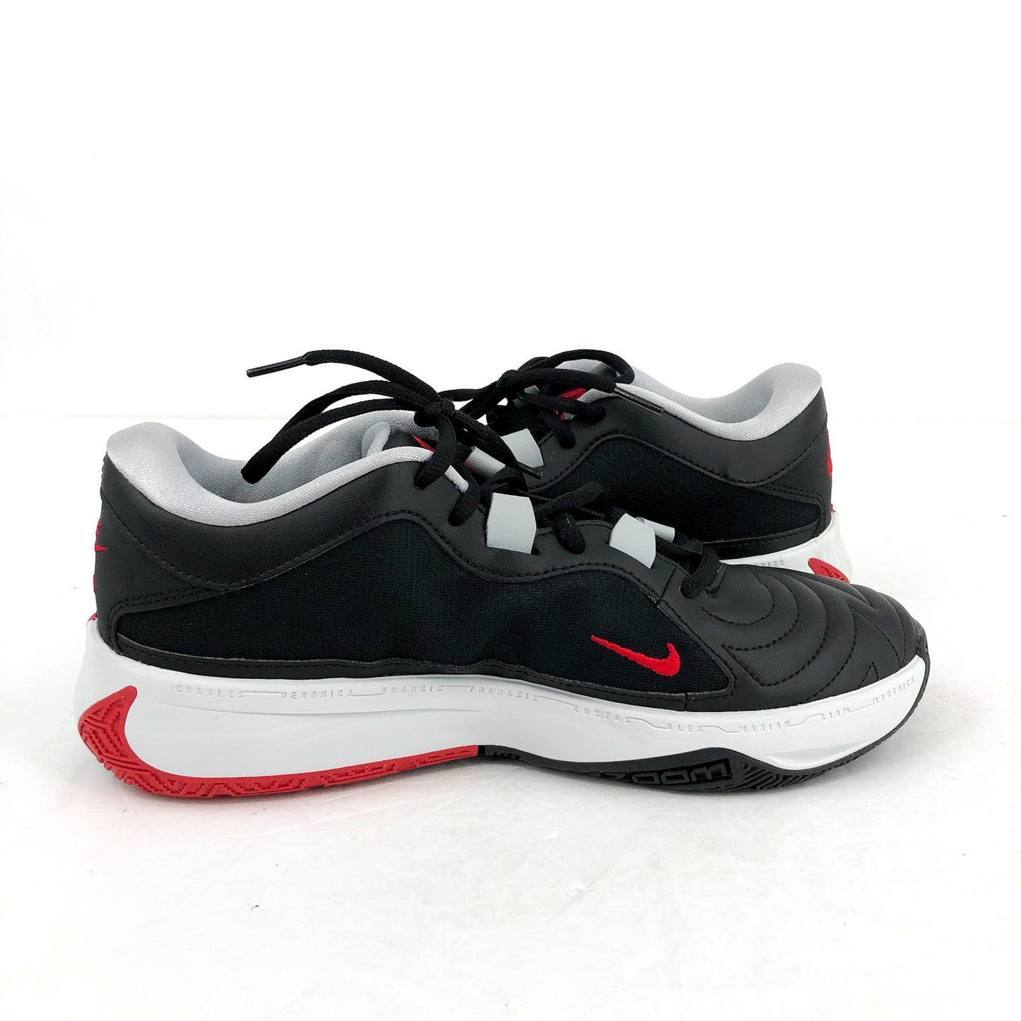 NIKE Air Zoom Freak 5 Basketball Shoes Mens 8.5 Womens 10 Black Red Giannis NWOB