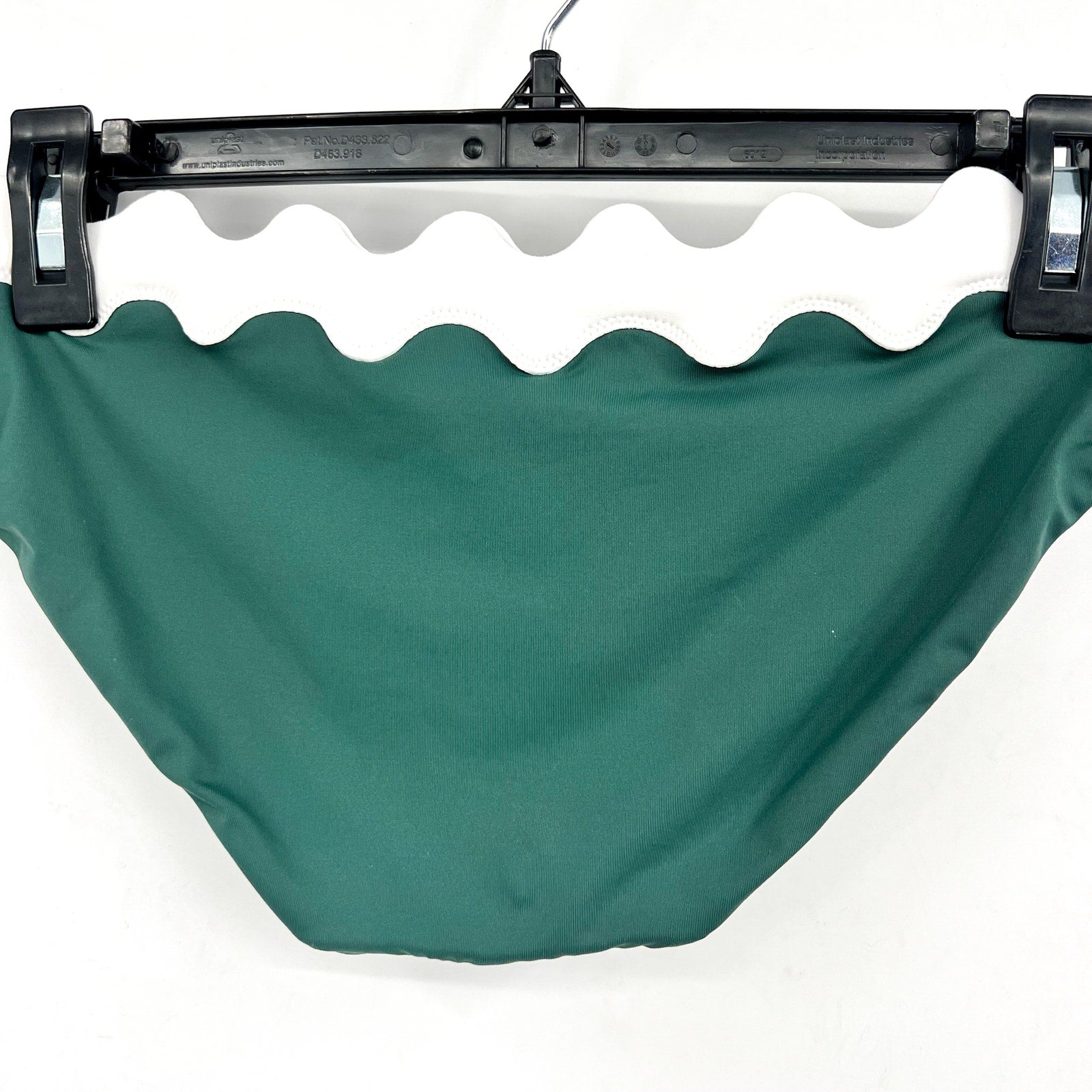 SEAFOLLY Women's Gia Ric Rac Hipster Bikini Bottom Size 6 Green White NWT