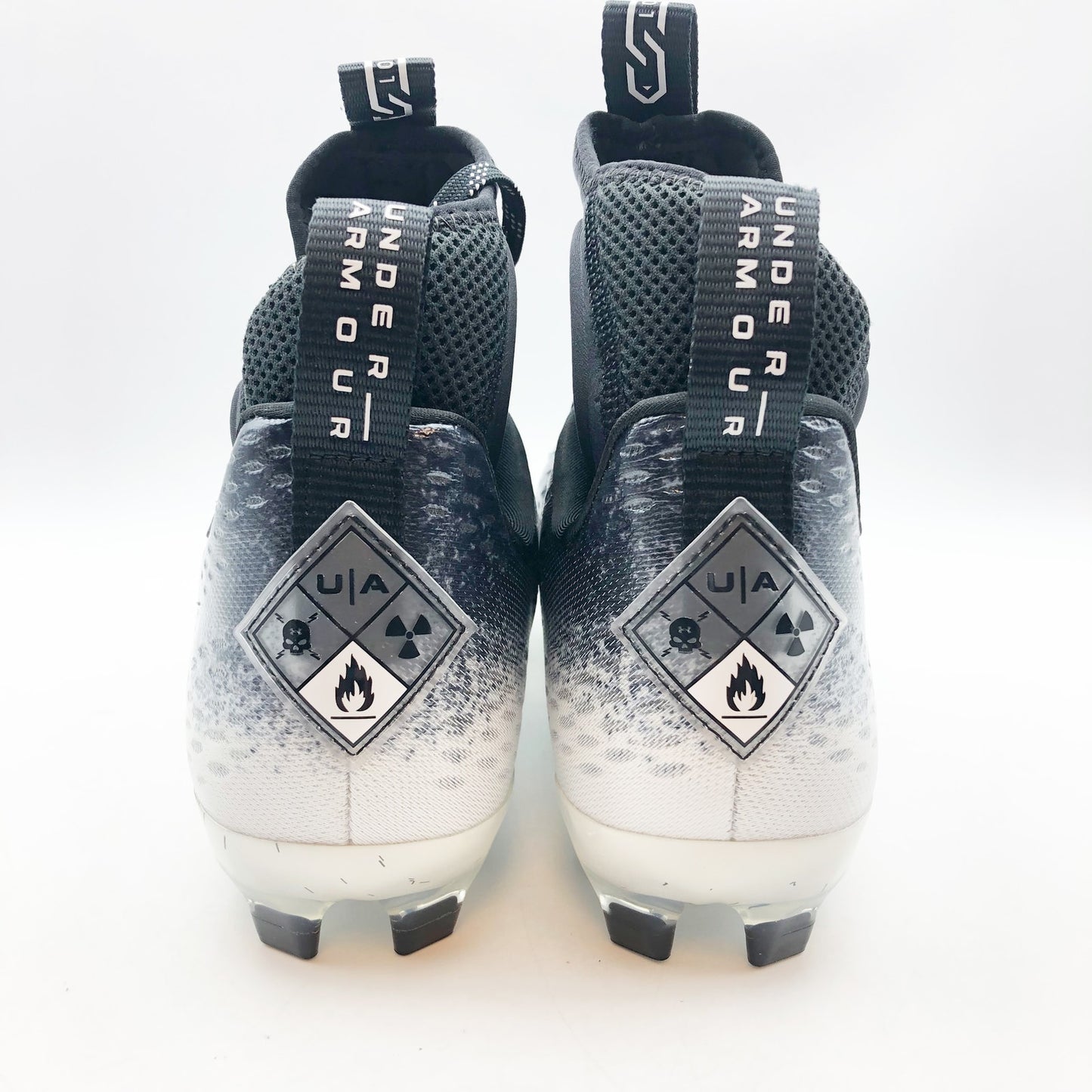 Under Armour Men's Spotlight Lux Mc 2.0 Football Cleats 9.5 Black White NWOB