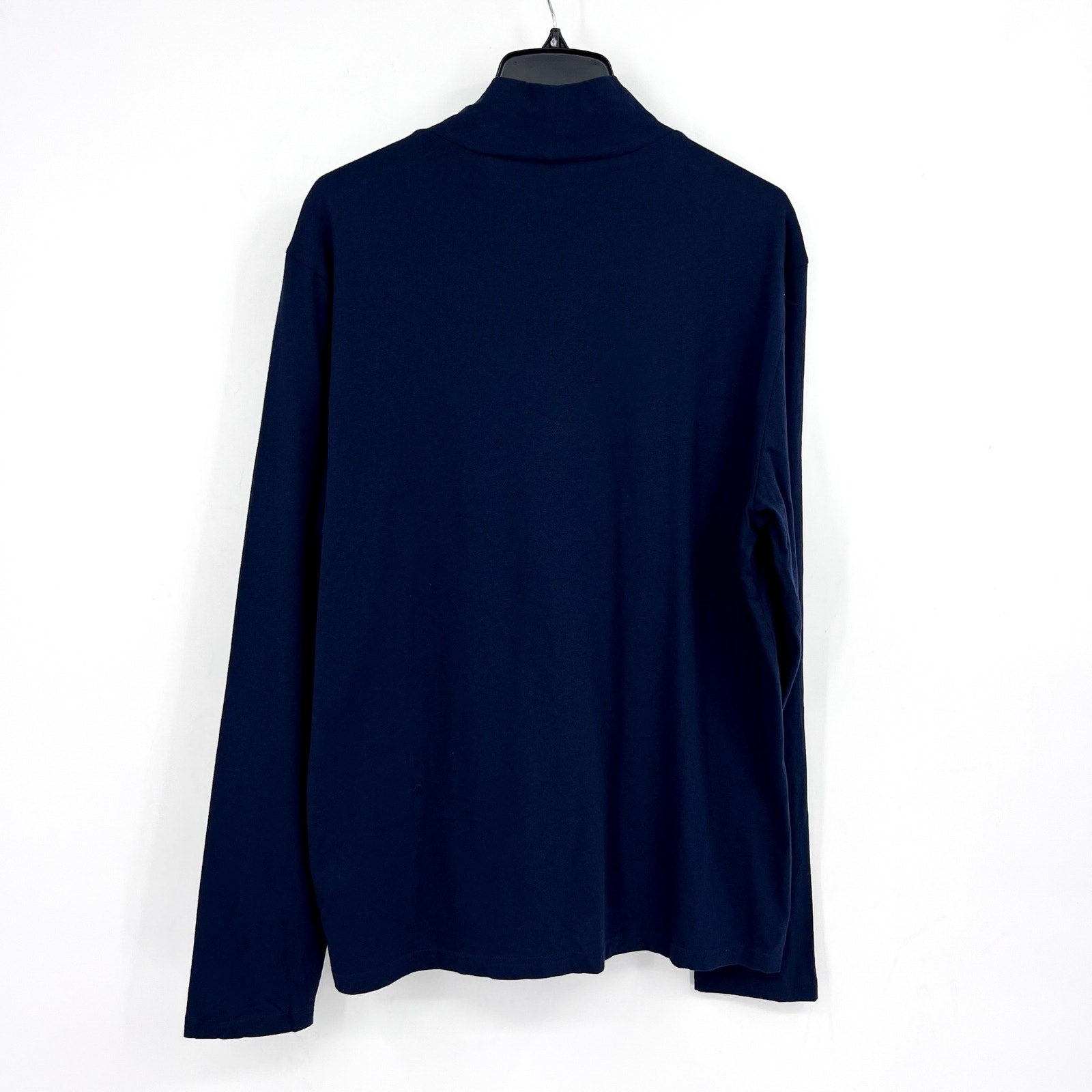 EVERLANE Uniform Men's The Organic Cotton Turtleneck Large Navy Blue NWT