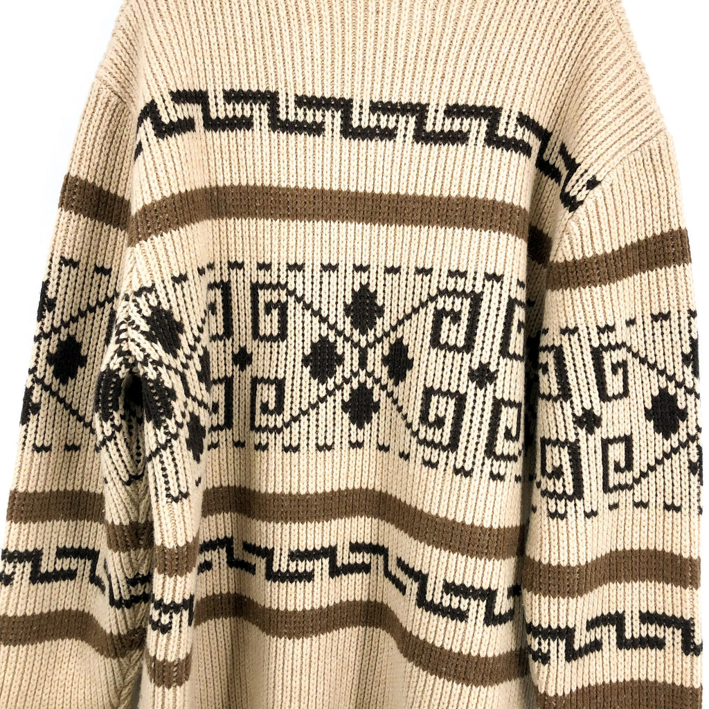 PENDLETON The Original Westerley Sweater XXL Tan Brown Full Zip Cardigan NWOT