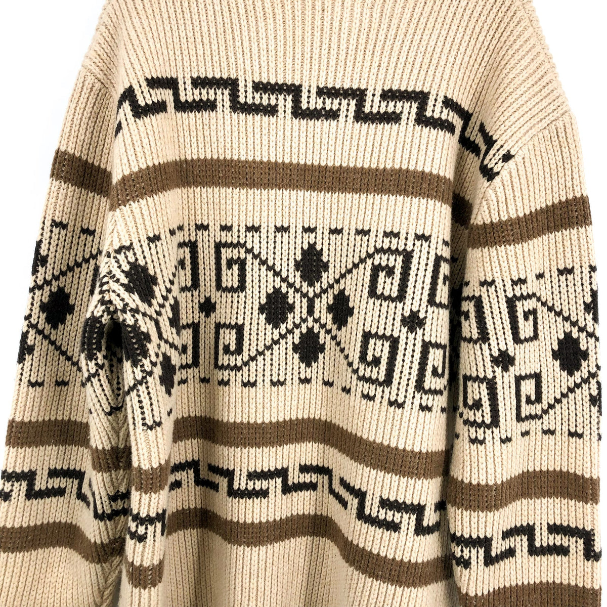 PENDLETON The Original Westerley Sweater XXL Tan Brown Full Zip Cardigan NWOT