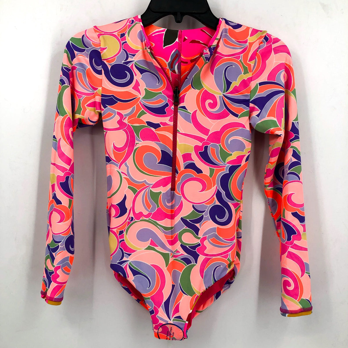 MAAJI Girls Miku Reversible Long Sleeve One Piece Size 14 Pink Jungle Rain NWT