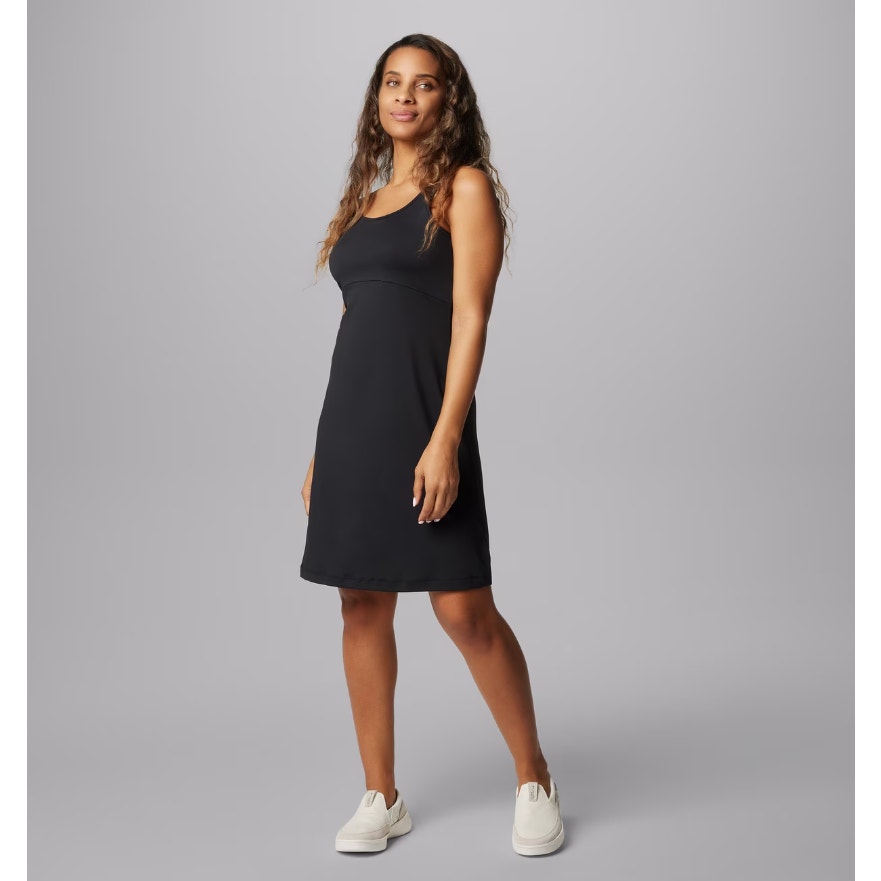 Columbia Womens PFG Freezer III Tank Dress Small Black UPF Performance NWT