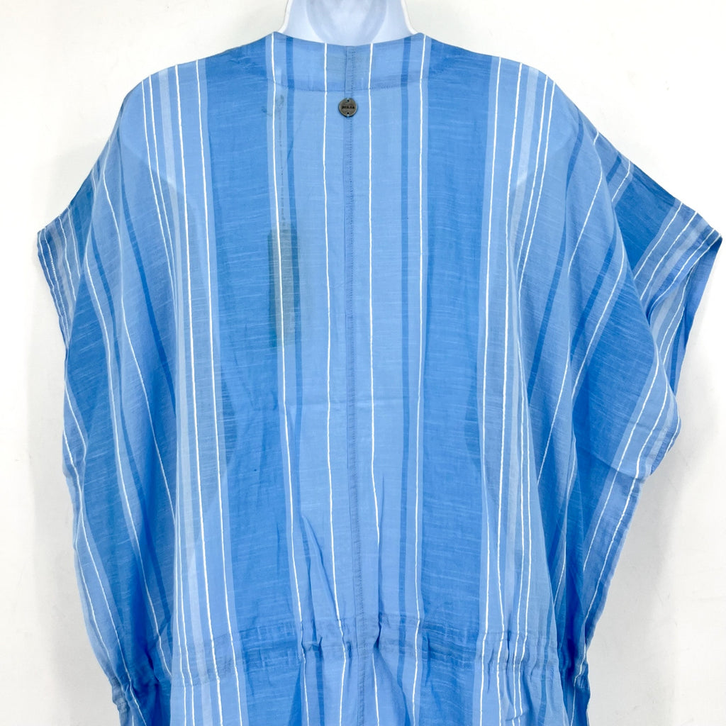 PRANA Women's Marina Bay Tunic Cover Up XL Blue Clear Sky Cotton Dress NWT