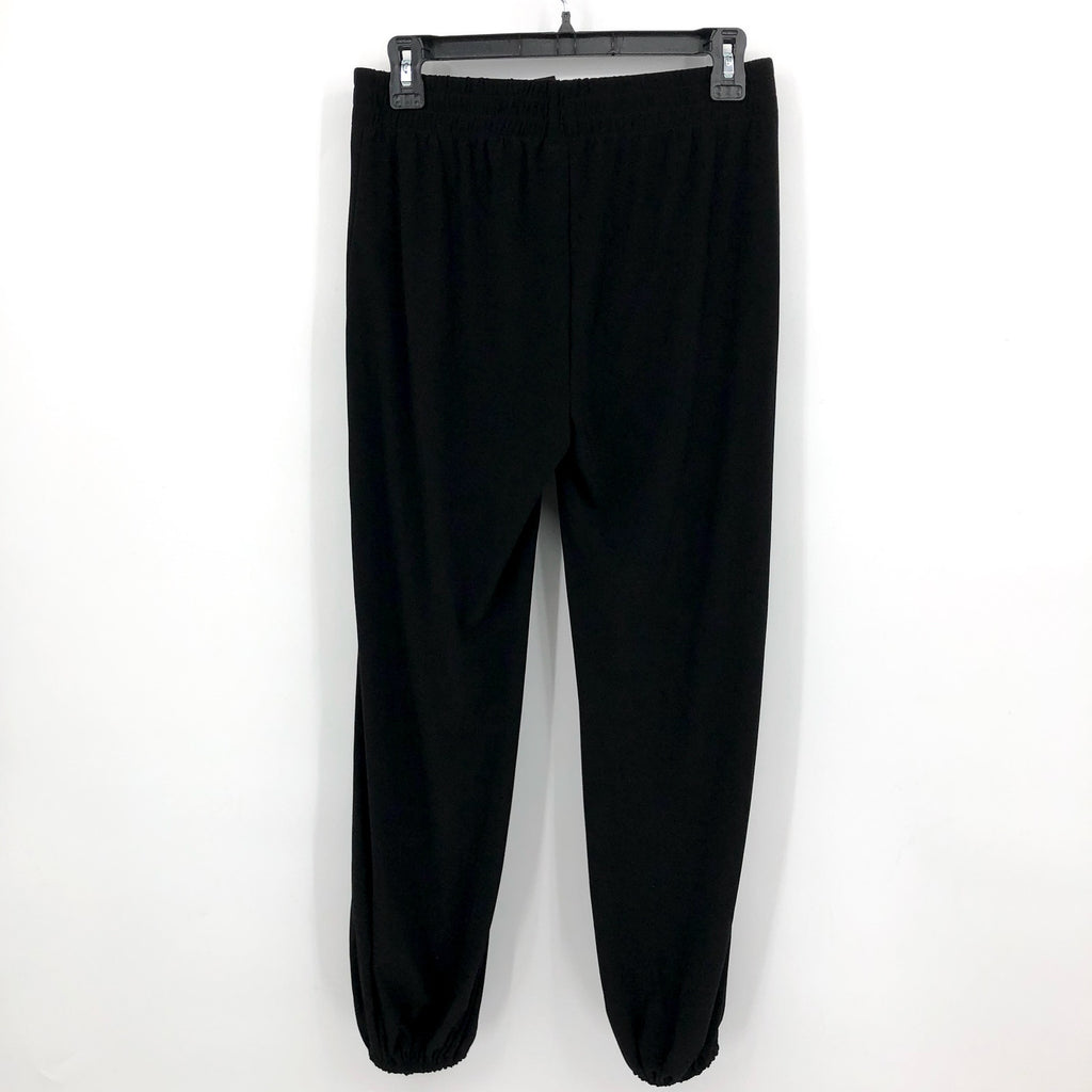 NORMA KAMALI Women's Boyfriend Puff Jogger Pants XS Black Elastic Waistband NWT