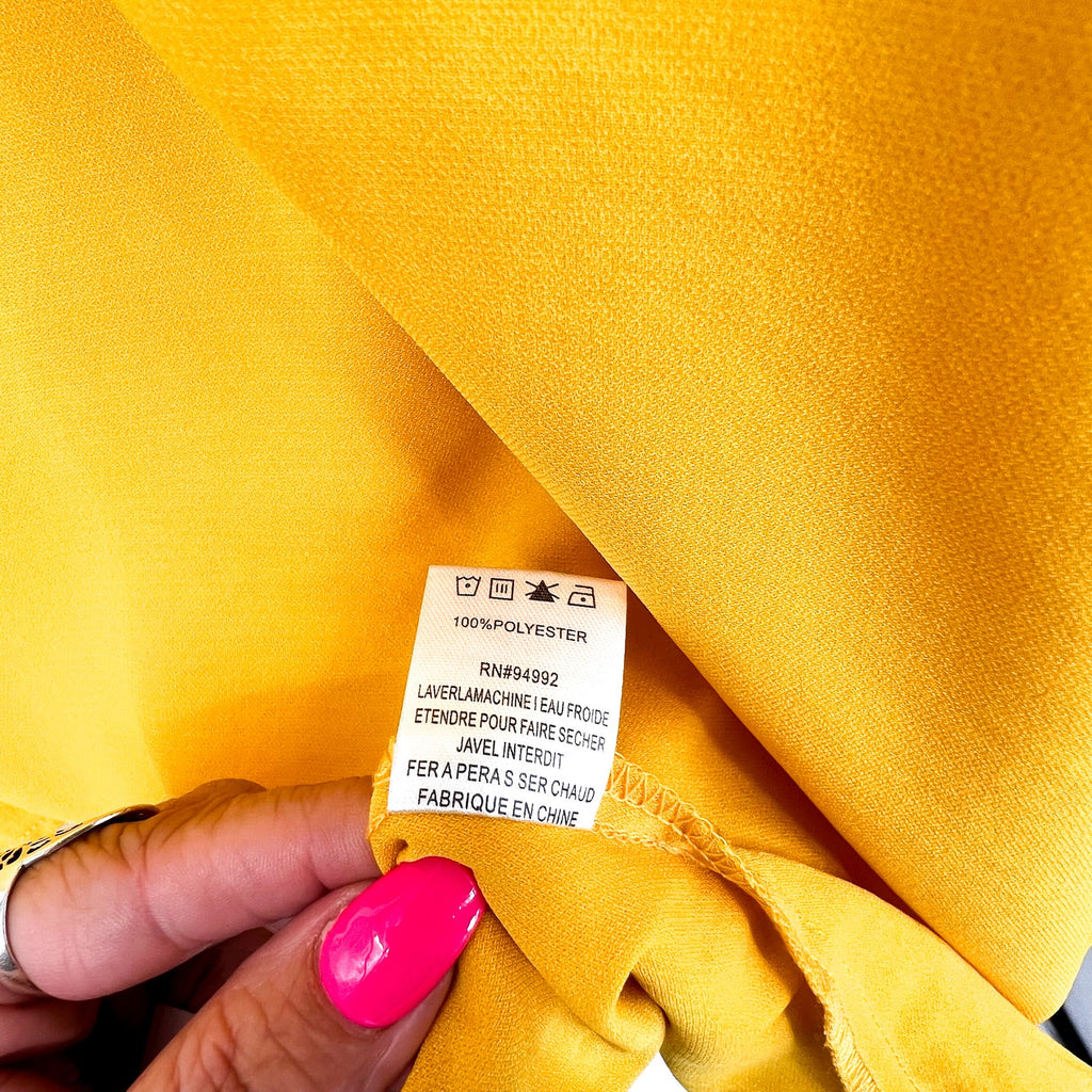 PATRIZIA LUCA Women's Oversized Caftan Tunic Top One Size Bright Yellow NWT