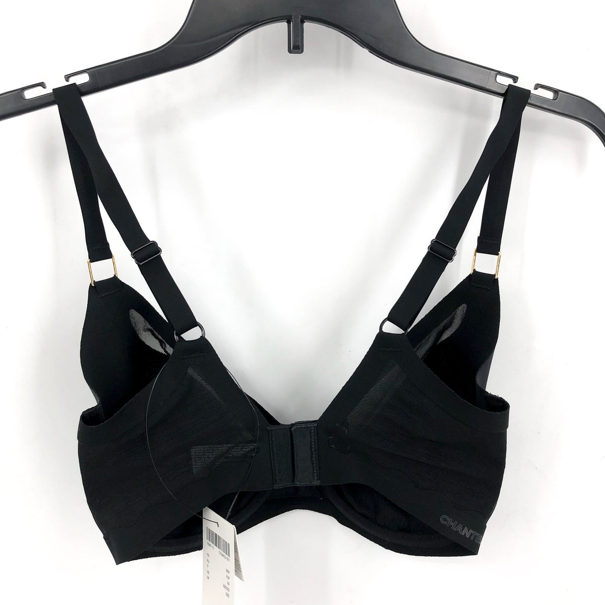 CHANTELLE Women's Pure Light Underwire Unlined Bra Size 32DDD Black Seamless NWT