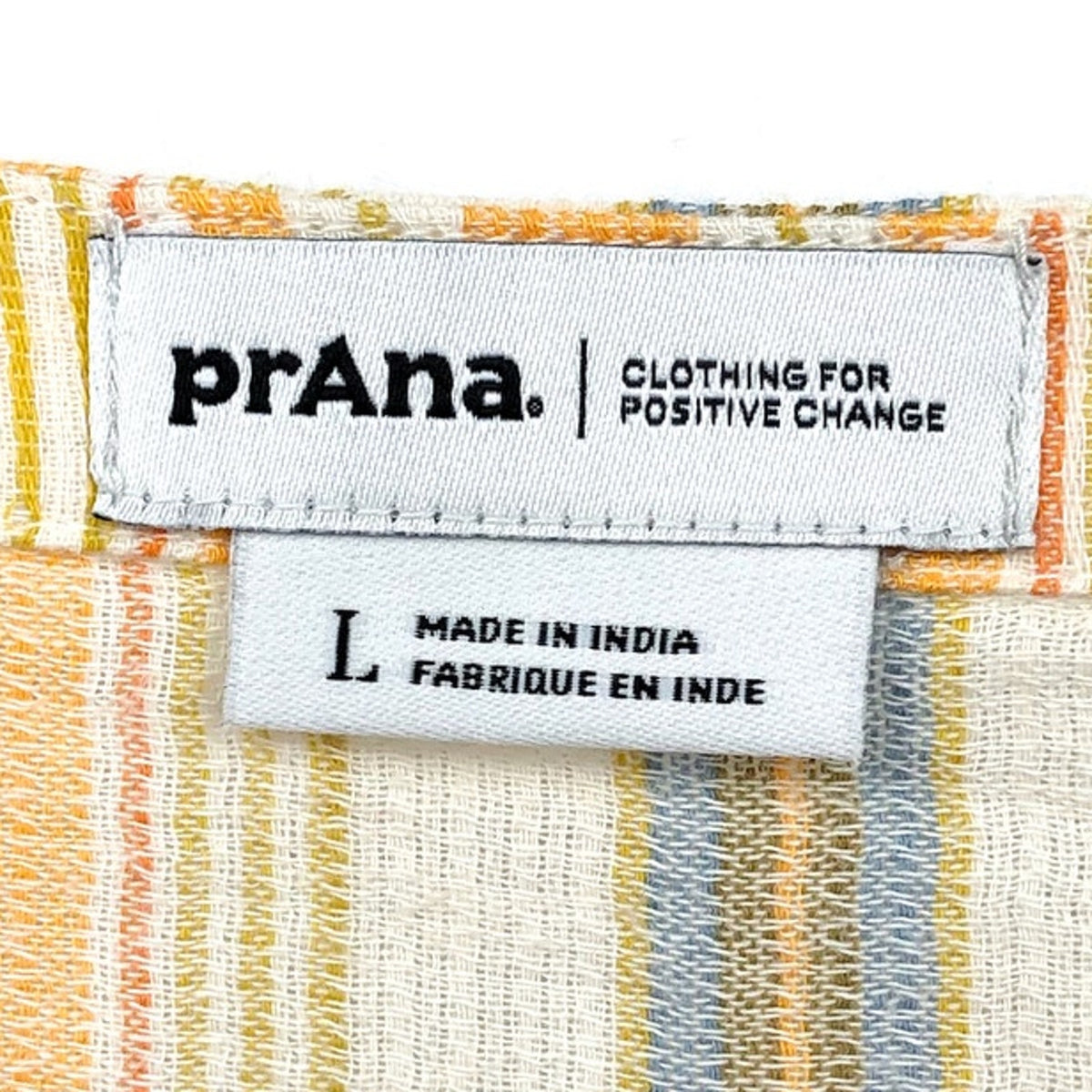 PRANA Women's California Dreaming Maxi Dress Large Golden Hour Stripe NWT