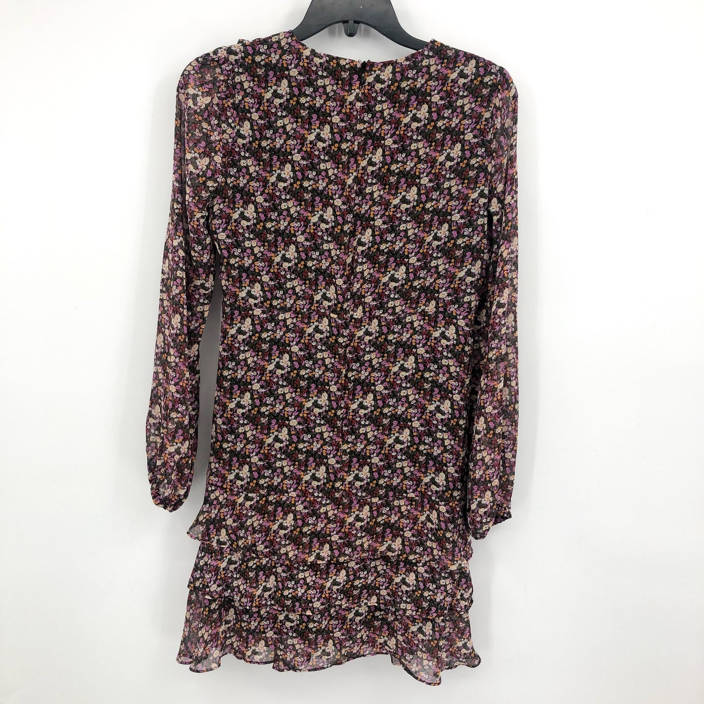 BARDOT JUNIOR Girls Cassidy Wrap Dress Size 18 Black Pink Floral Long Sleeve NWT