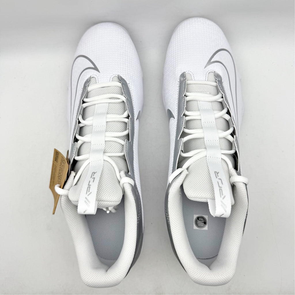 NIKE Mens Vapor Edge Shark 2 Football Cleats US 13 EU 47.5 White Silver NIB