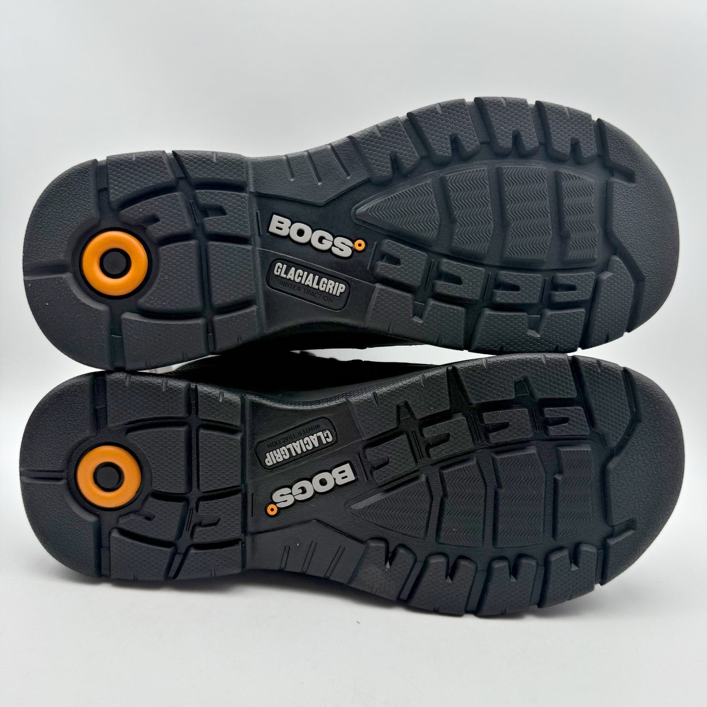 BOGS Mens Shale Glacial Grip Work Boots US 9 EU 42 Black Lace Up Waterproof NWOB