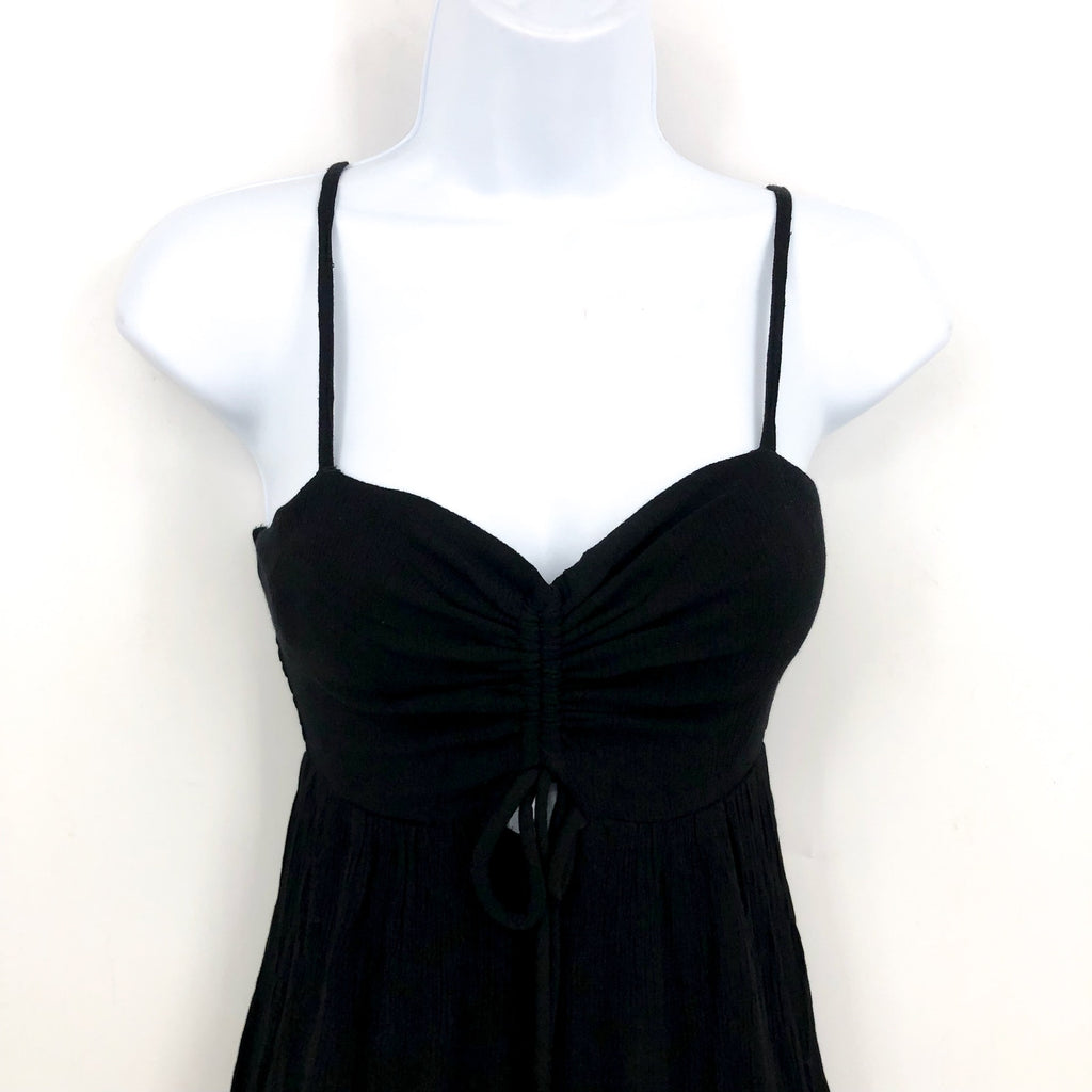 O'NEILL Women's Keiko Tank Jumpsuit XS Black Sleeveless Cut Out Wide Leg NWOT