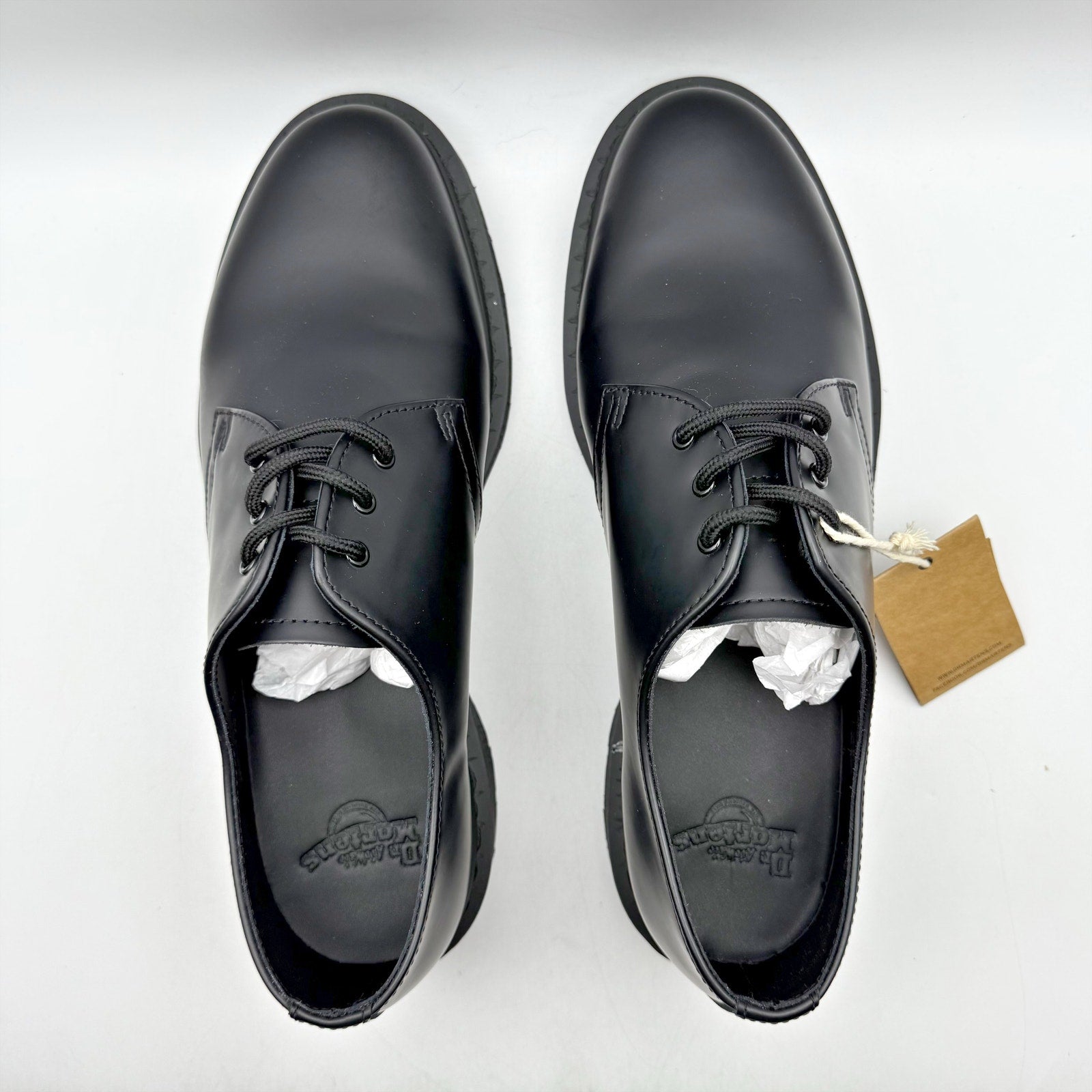 Dr. Martens 1461 Mono Smooth Oxford Shoes Mens 9 Womens 10 Black Leather NIB