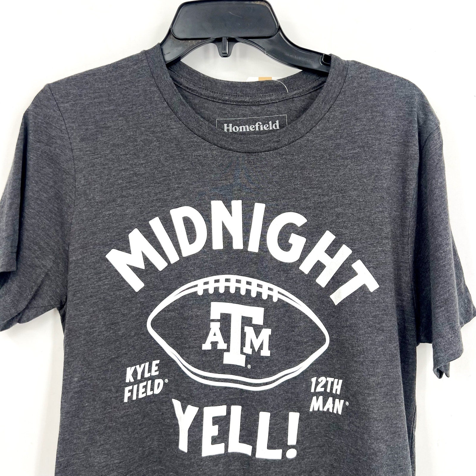 HOMEFIELD Men Midnight Yell Texas A&M T-Shirt XL Dark Grey Short Sleeve NWT