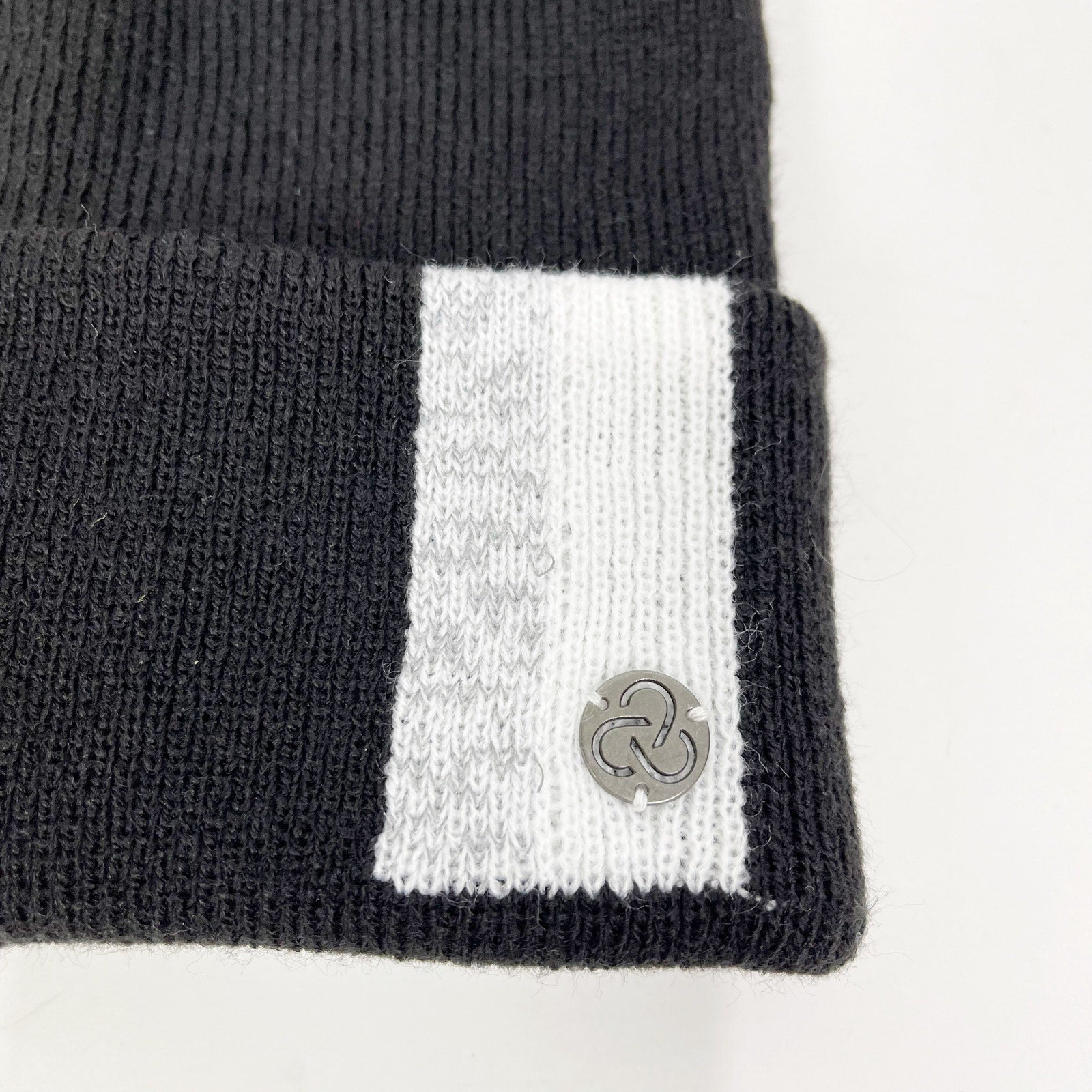 Zella Reflective Cuff Beanie Hat Black NWT