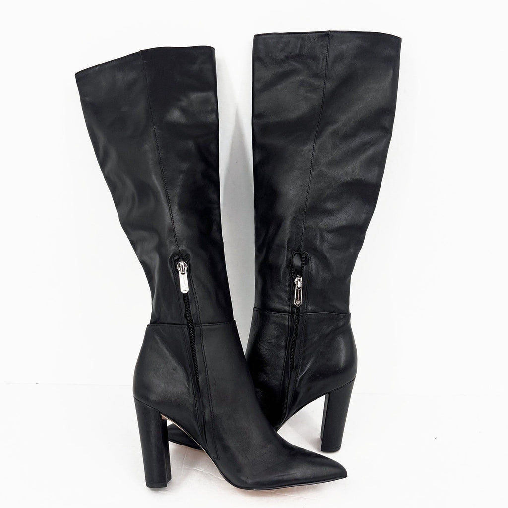 Sam Edelman Womens Raakel Knee High Boots Size 6 EU 36 Black Leather NWOB