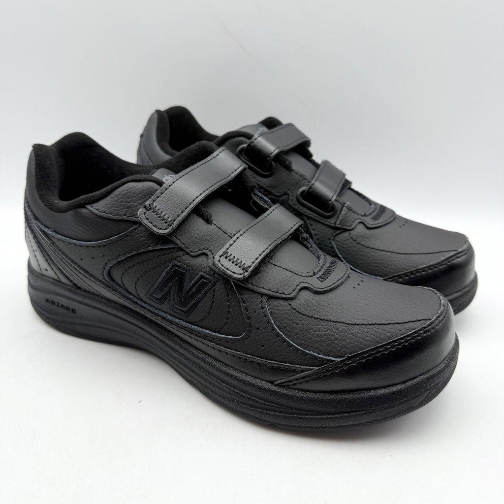 New Balance Womens 577 Walking Sneakers US 7 EU 37.5 Black Hook-and-Loop NIB