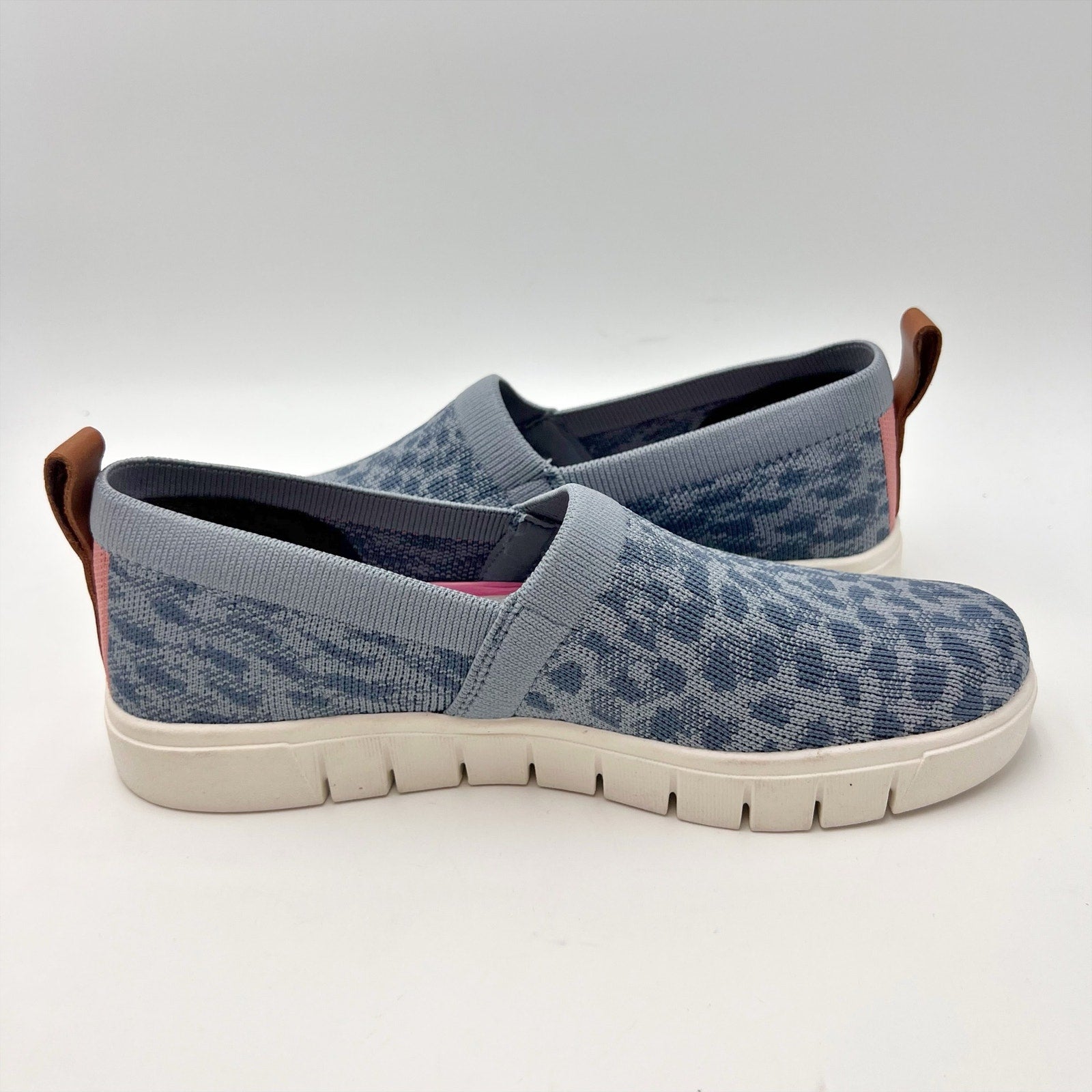 Ryka Womens Hera Slip-on Casual Sneakers Size 6 M EU 36 Blue Print NWOB
