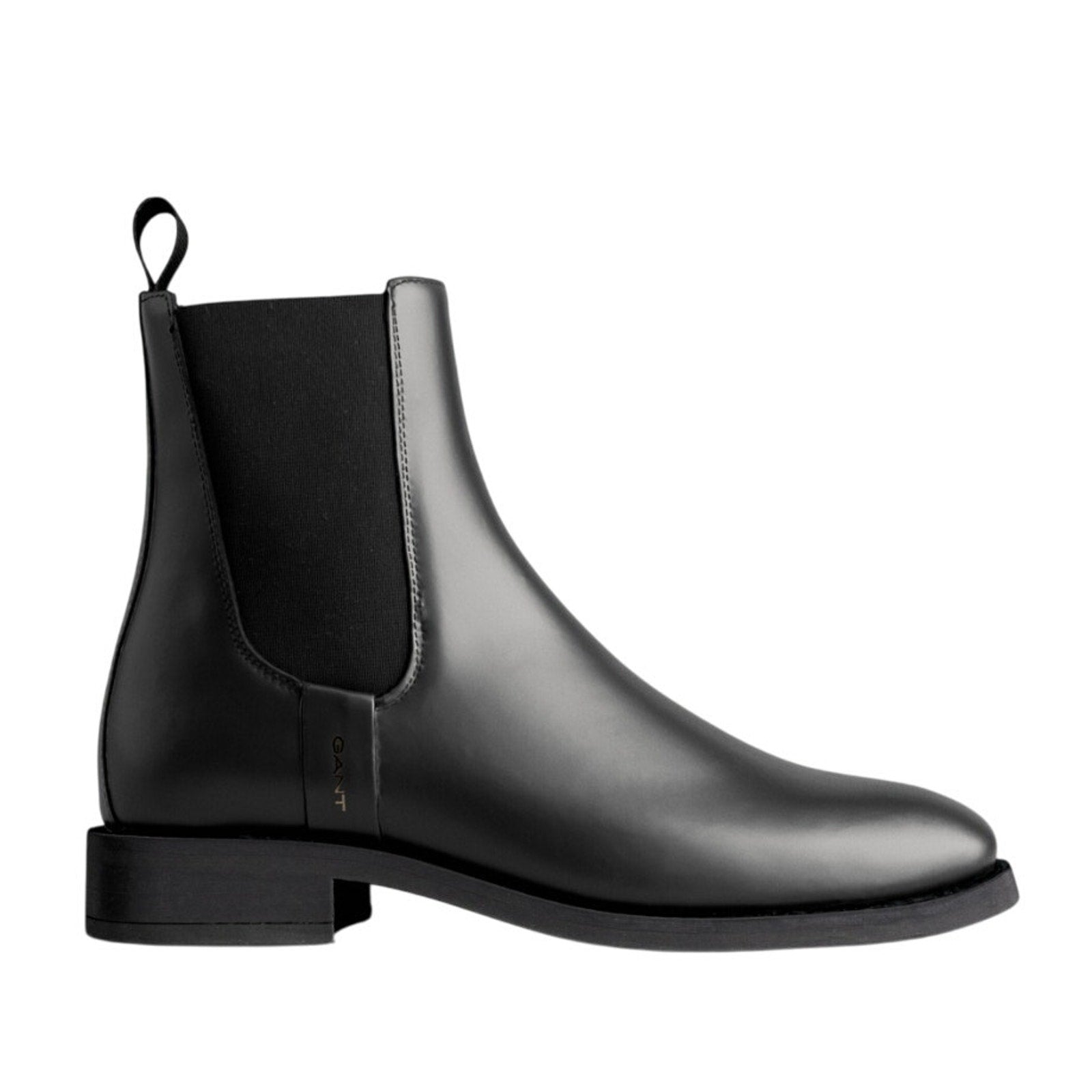 Gant Women's Fayy Chelsea Boots US 7.5 EU 39 Black Leather Pull-On NWOB